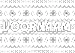 Gratis kleurplaat Cadeaus Kerstboom Kerstmis Kerstboom Decoratieve achtergrond Breien