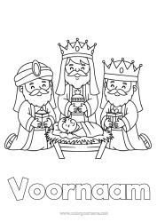 Kleurplaat aanpassen Driekoningen Drie Koningen