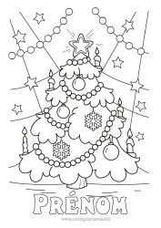 Dessin gratuit Sapin de Noël Décorations de Noël Guirlande de Noël