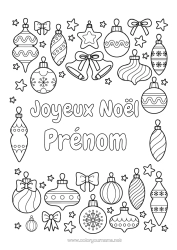 Dessin gratuit Boule de Noël Décorations de Noël 