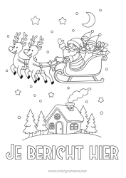 Kleurplaat aanpassen Kerstman Slee Kerstelf Brieven Van Ondeugende Elfjes Elfjes Kleurplaten Elf Vertrekbrief