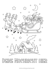 Kostenlose Zeichnung Weihnachtsmann Schlitten Weihnachtself Elfenstreiche-Briefe Elfen Ausmalbilder Elf Abschiedsbrief