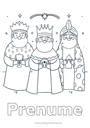 Pagină de colorat personalizată Epifania Magi