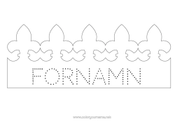 Färgläggningssida att anpassa Krona Epifania Lätta Målarbilder Kungen Av Tårtor