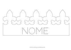 Desenho para personalizar Coroa Epifania Desenhos para colorir fáceis Bolo dos Reis