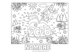 Colorear para personalizar Caballo Actividades para niños Animales de granja Une los Números 2026