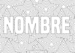 Colorear para personalizar Estrellas Zentangle Fondo decorativo