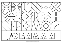 Gratis teckning Geometriska former 2026
