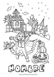 Dibujo libre Vampiro Calabaza Halloween