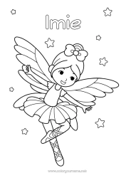 Kolorowanka za darmo Taniec Wróżka Sporty artystyczne Balet