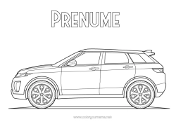 Pagină de colorat gratuită Mașină Mașini, furgonete și autorulote Realist