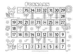 Gratis färgläggning Vår Kanin Barnaktiviteter Skogens djur Adventskalender Gåspelen Pappersleksak