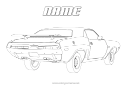 Free colouring Vehicles Car Historic or vintage vehicles Cars, vans and motorhomes Realistic
