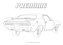 Pagină de colorat gratuită Mașină Vehicule istorice sau vintage Mașini, furgonete și autorulote Realist