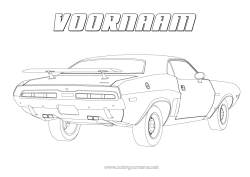 Gratis kleurplaat Auto Historische of vintage voertuigen Auto's, busjes en campers Realistisch