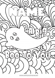 Free coloring Ghost Halloween