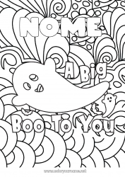 Desenho grátis Fantasma Halloween