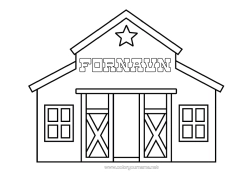 Gratis fargelegging Gård Gårdsyrker Låve