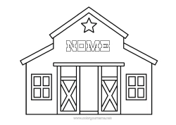 Colorazione gratuita Fattoria Professioni agricole Fienile