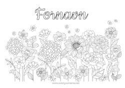 Gratis fargelegging Blomster Vår Margrethe