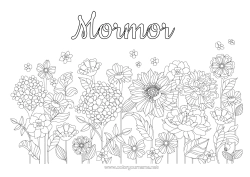 Gratis färgläggning Blommor Vår Marguerite