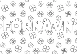 Gratis fargelegging Blomster Klover Dekorativ bakgrunn