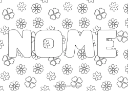 Colorazione gratuita Fiori Trifoglio Sfondo decorativo