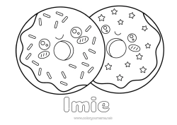 Kolorowanka za darmo Uroczy Pączki