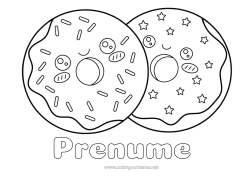 Pagină de colorat gratuită Drăguț Gogoși