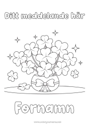 Gratis färgläggning Tur Klee Vas Bukett