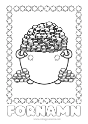 Färgläggningssida att anpassa Magisk Kittel Klee Delar