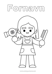 Gratis farvelægning Erhverv Salgsfag Hår og frisurer Frisør