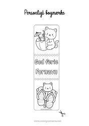 Gratis farvelægning Kat Sommer Læseklip Tunge Hunde og katte Cocktail