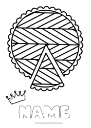 Free colouring Cake Crown Epiphany Kings' Cake