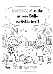 Kostenlose Malvorlage Luftballons Danke Die Nachbarn