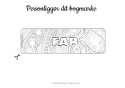Gratis farvelægning Sommer Dyr Fisk Læseklip Zentangle Havdyr eller vandlevende dyr