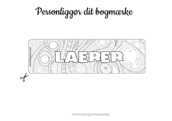 Gratis farvelægning Sommer Dyr Fisk Læseklip Zentangle Havdyr eller vandlevende dyr
