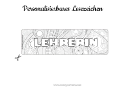 Kostenlose Malvorlage Sommer Tier Fisch Lesezeichen Zentangle Meeres- oder Wasserlebewesen