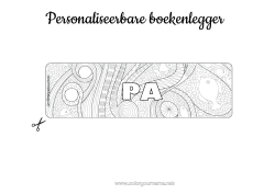 Gratis kleurplaat Zomer Dier Vis Bladwijzer Zentangle Zeedieren