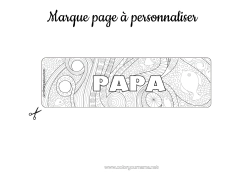 Coloriage gratuit Été Animal Poisson Marque page Zentangle Animaux marins ou aquatique