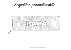 Colorazione gratuita Estate Animale Pesce Segnalibro Zentangle Animali marini o acquatici