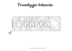 Gratis fargelegging Sommer Dyr Fisk Bokmerke Zentangle Marin eller akvatisk dyr