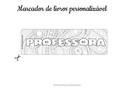 Desenho grátis Verão Animal Peixe Marcador de Página Zentangle Animais marinhos ou aquáticos