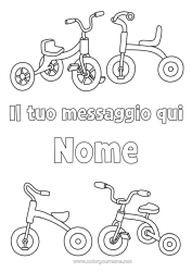 Colorazione gratuita Bicicletta Veicoli a due ruote Giochi all'aperto Triciclo
