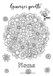 Disegno gratuito Fiori Calmo e sereno Malato