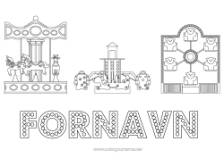 Gratis fargelegging Tivoli Karusell Tivoli