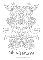 Coloriage gratuit Dragon Coloriages complexes Zentangle Dragons, licornes et animaux fantastiques
