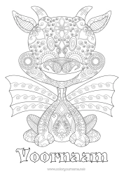 Gratis kleurplaat Draak Complex Kleurplaten Zentangle Draken, eenhoorns en fantastische dieren