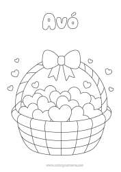 Desenho grátis Coração Eu te amo Cesta