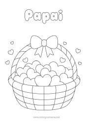 Desenho grátis Coração Eu te amo Cesta